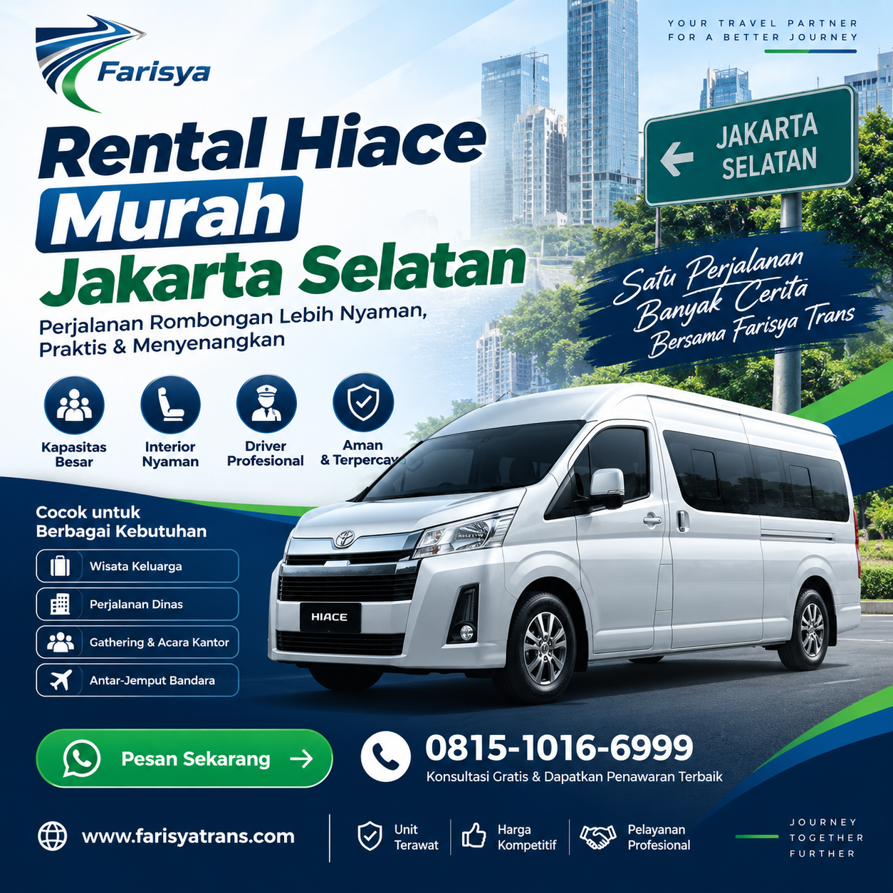 Rental Hiace Murah Jakarta Selatan