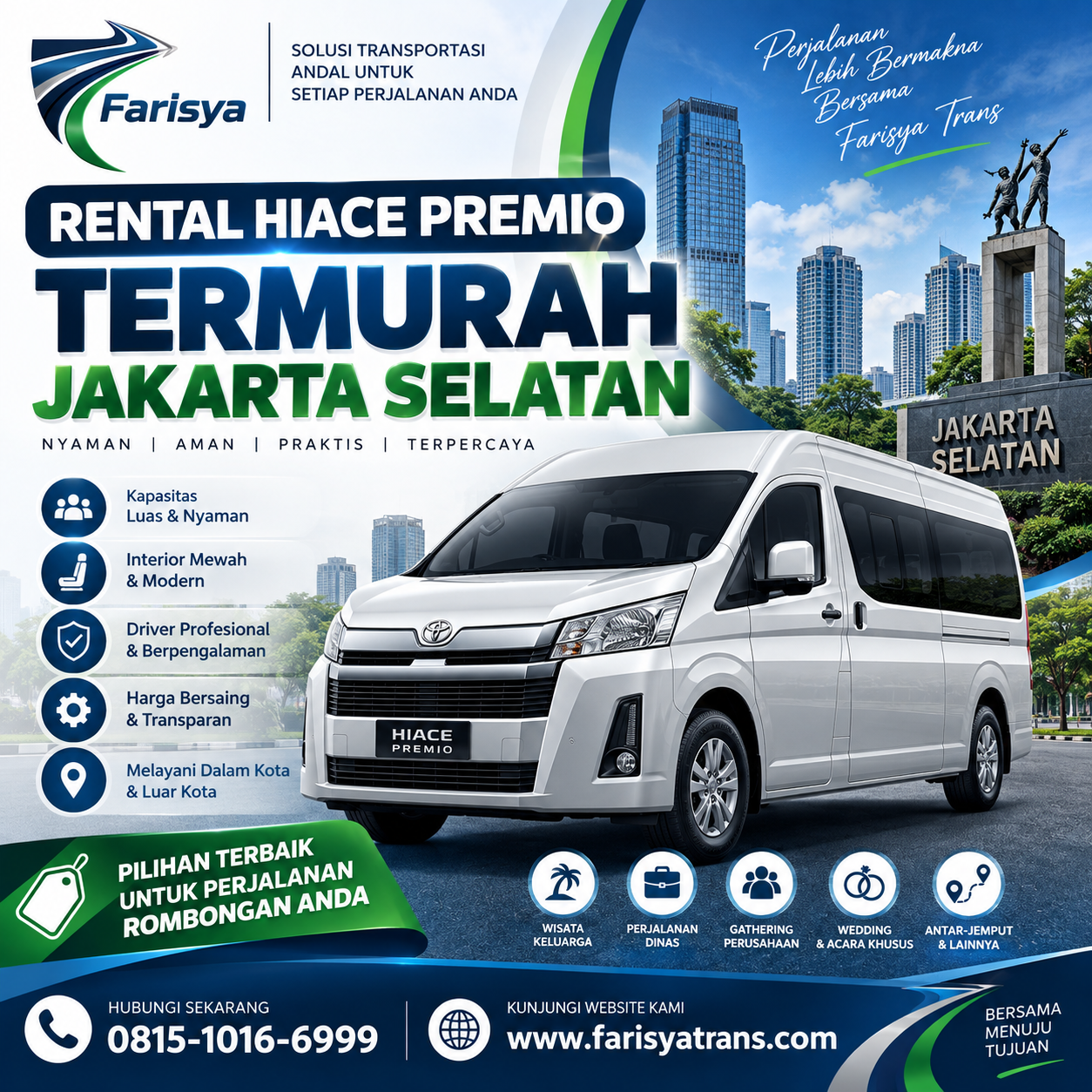 Rental Hiace Premio Termurah Jakarta